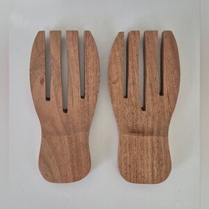 Wooden Salad Hands/Servers - Set of 2